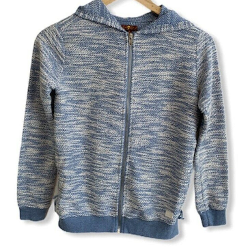 SEVEN FOR ALL MANKIND GIRLS BLUE HOODIE SIZE XL